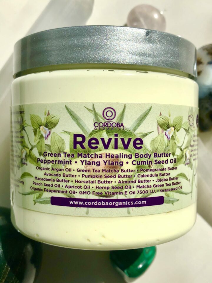 "Revive" Organic Green Tea Matcha Body Lotion. Infused With 12+ Herbs
