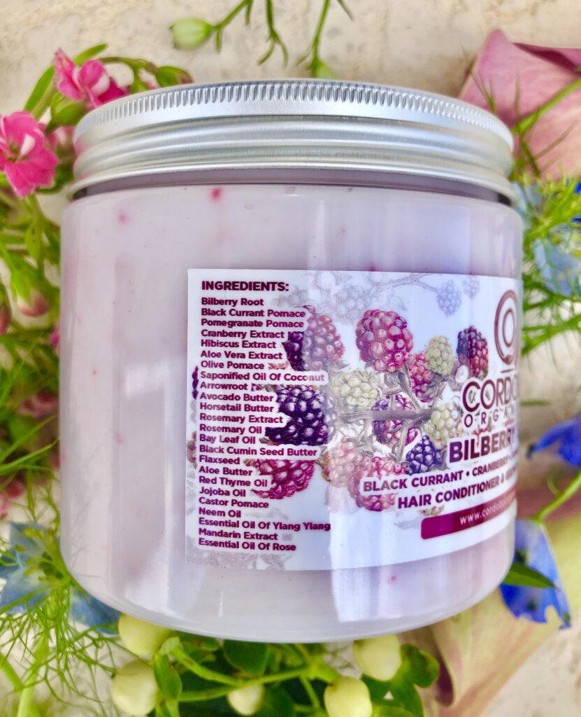 Bilberry Jam Super C Hair Conditioner & Growth Detangler Black Currant. Cranberry. Pomegranate